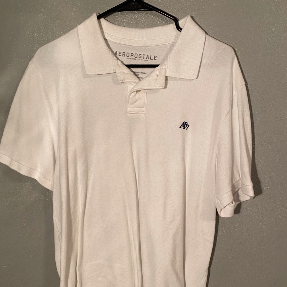 White Aeropostale Collard Shirt